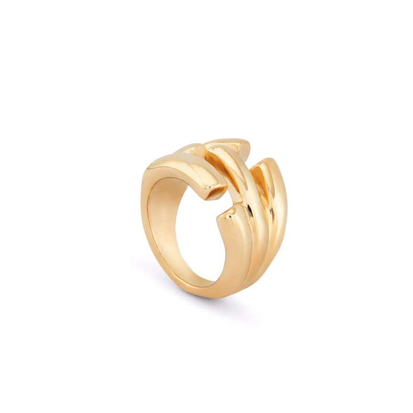 18K Gold Plated ANI0810 Silver or Gold Plated Ring