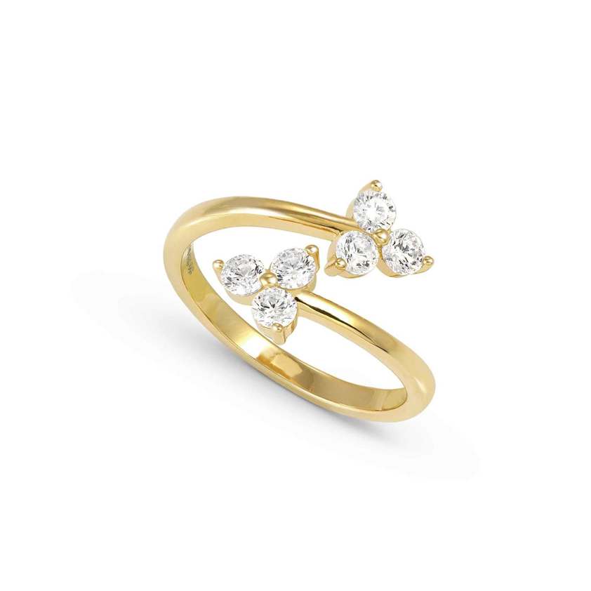 18ct Yellow Gold Plated 242500 Life Bouquet Ring