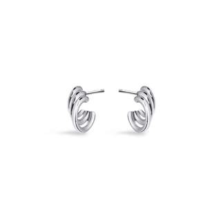 Sterling Silver Bound Hoop Earrings