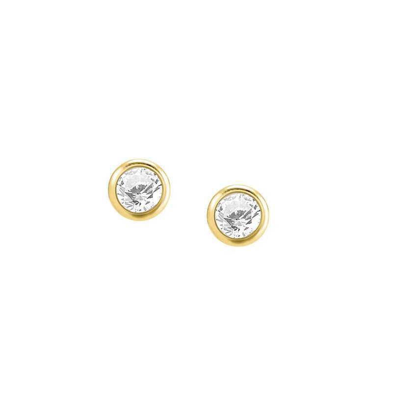 Yellow Gold Plated 146688 10/12 Studs