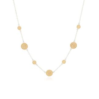 NK10287TWT Dotted Station Necklace