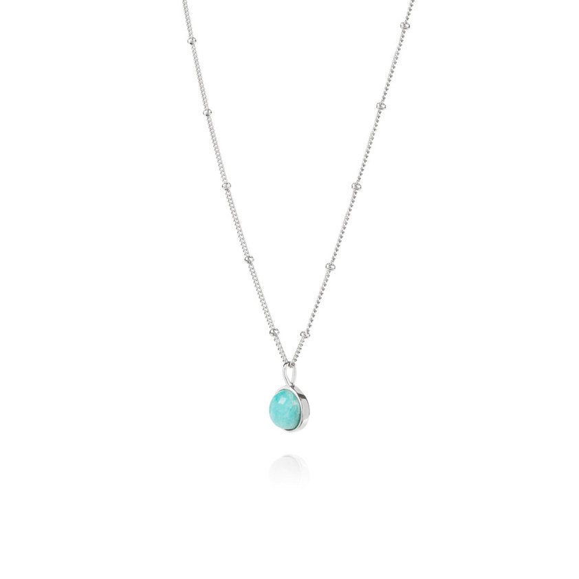 Sterling Silver Healing Stone Amazonite Necklace