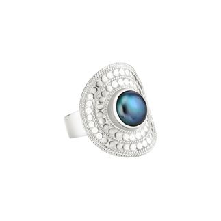 2014RSBP Blue Pearl Saddle Ring