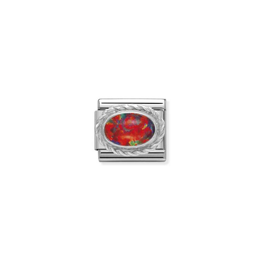 330503 08 Red Opal Charm