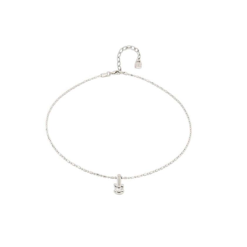 Silver Plated COL1916BLN Plated Necklace