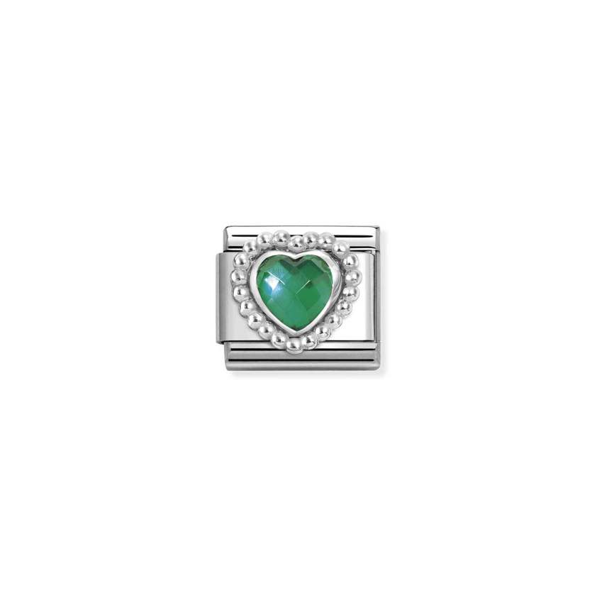 330605 04 Faceted Green Heart