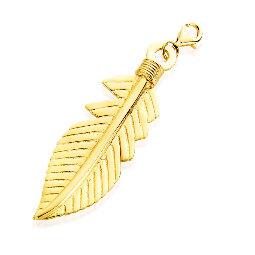 Lucky13 Feather Pendant