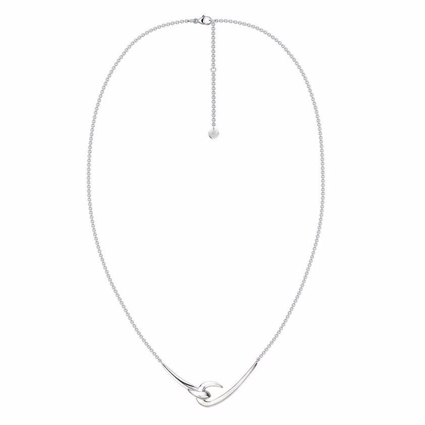 Sterling Silver Hook Pendant Necklace