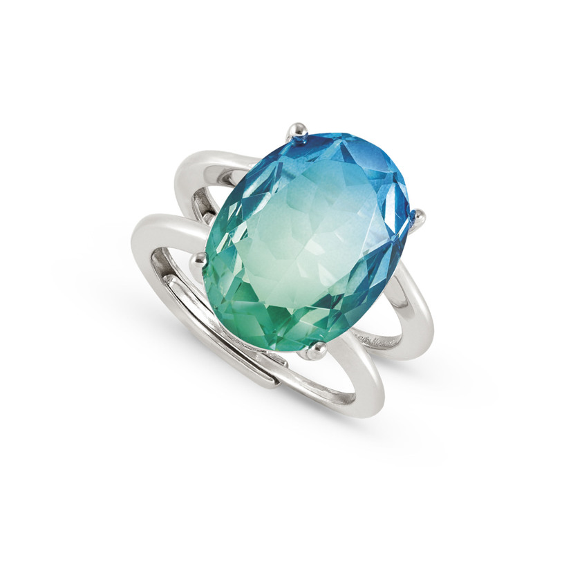 240801 25 SYMBIOSI Light Blue-Green Ring