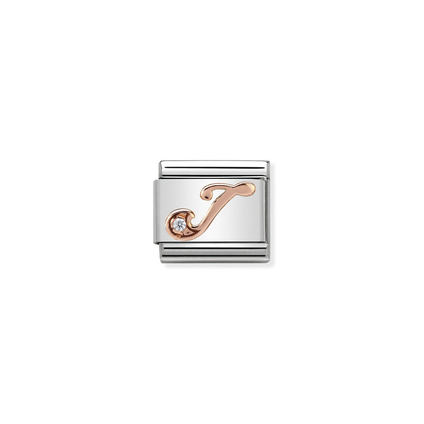 430310 10 Rose Gold Letter J