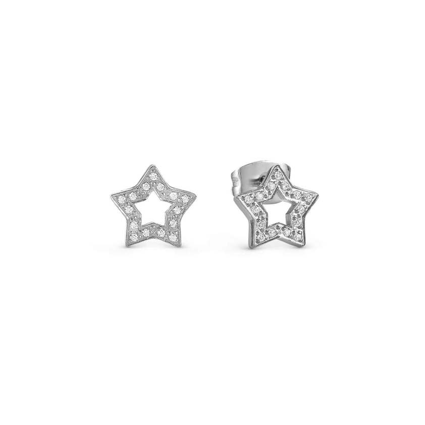 Stainless Steel 134002 Soffio D'Armor Star Earrings