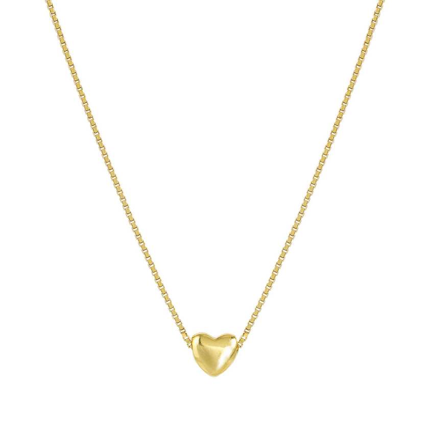 Yellow Gold Plated 241304 ARMONICA Heart Necklace