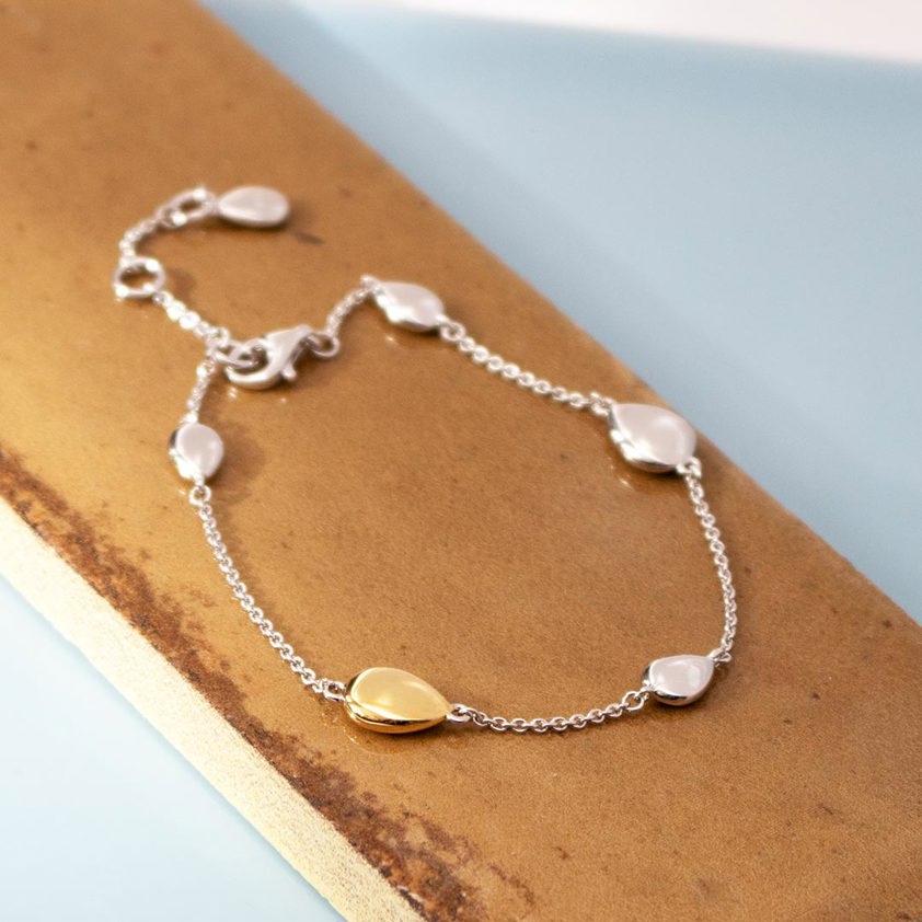 Coast Pebble Golden Station Bracelet