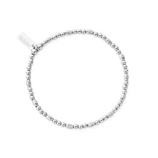 Sterling Silver Dainty Sparkle Bracelet