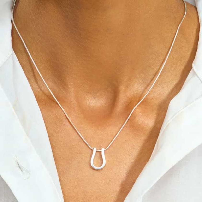 Horseshoe Petal Pendant
