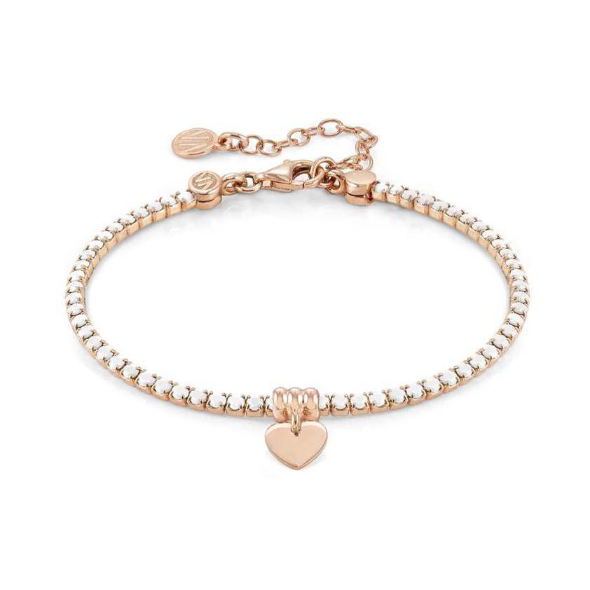 148612 25 Opal/Rose Heart Bracelet
