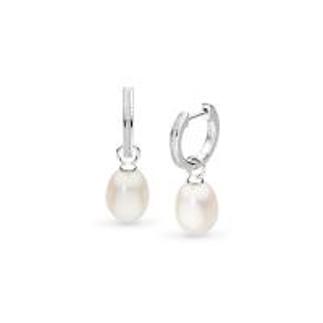 Revival Classic Pearl Glitz Hoop Earrings