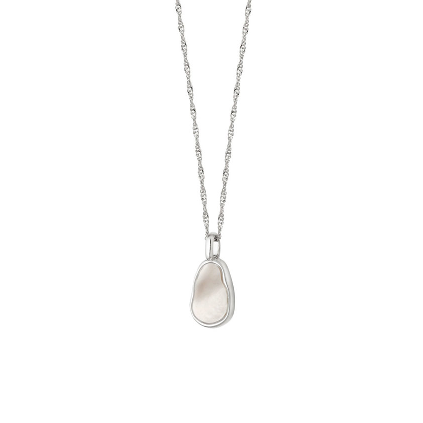 Sterling Silver Mother of Pearl Necklace