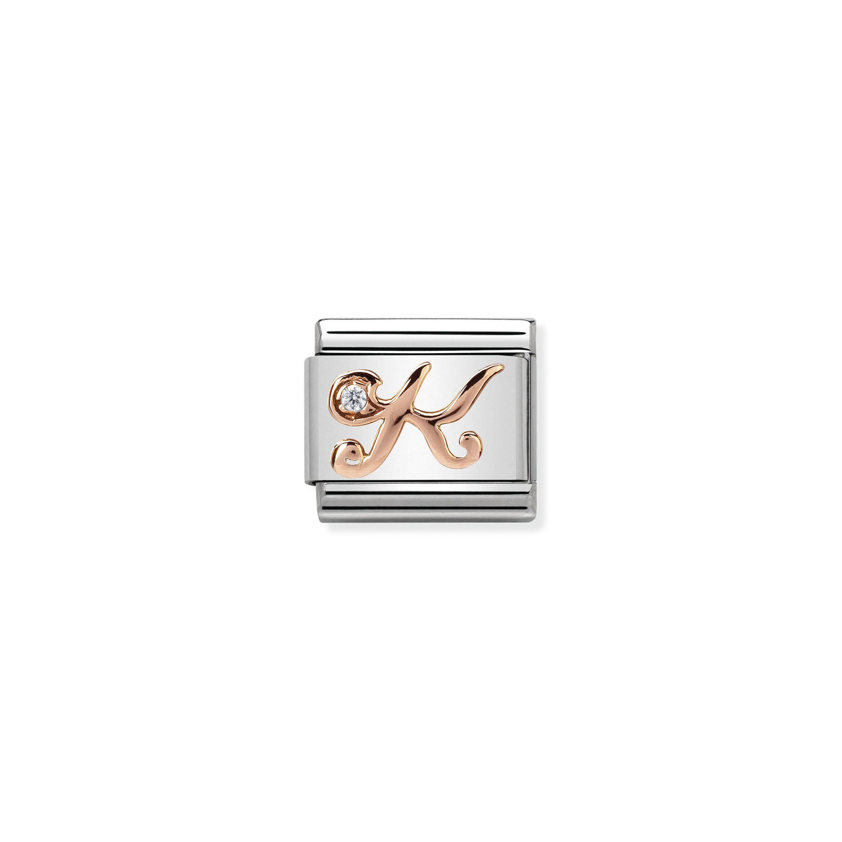 430310 11 Rose Gold Letter K