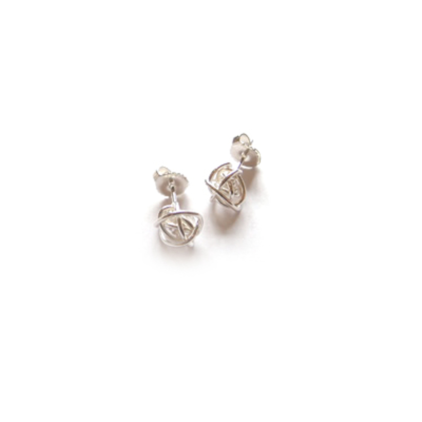 Small Ball Wire Stud Earrings