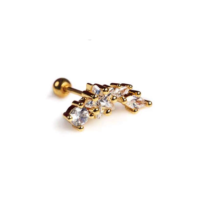 Yellow Gold Plated Constellation Cartilage Climber