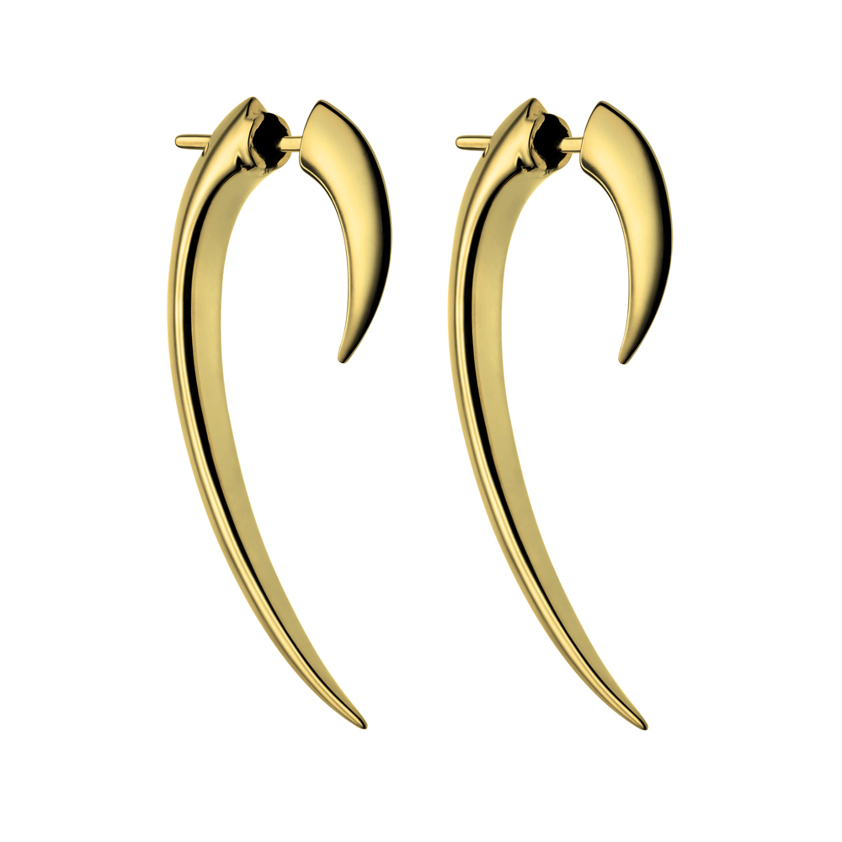 Yellow Gold Vermeil Hook Earrings Medium