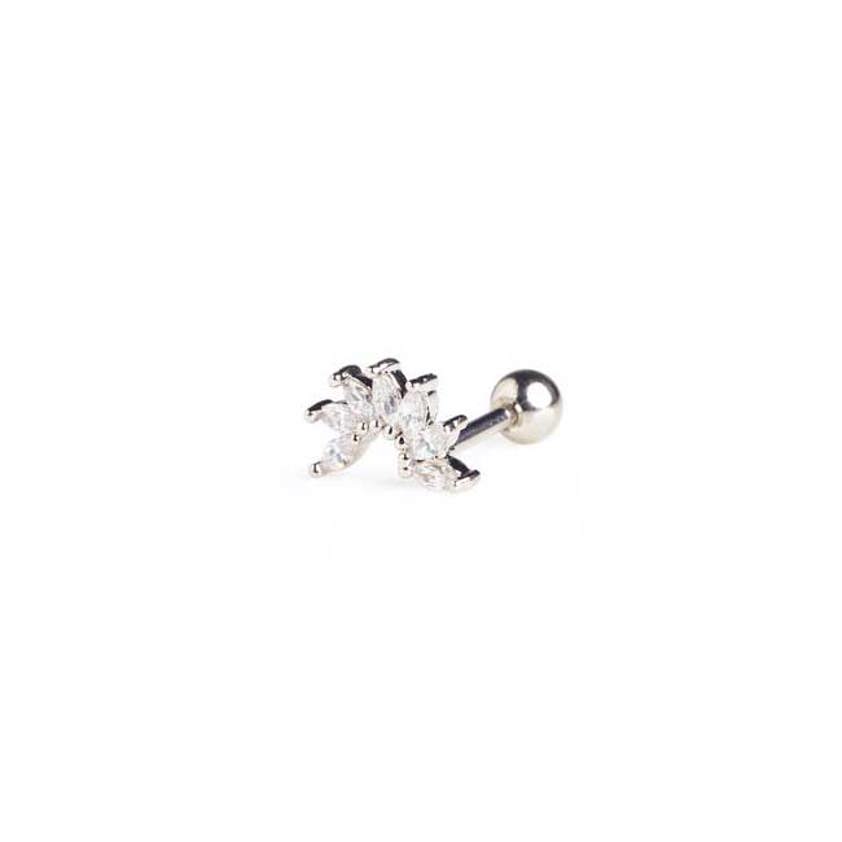 Curved Marquise Barbell Cartilage Stud