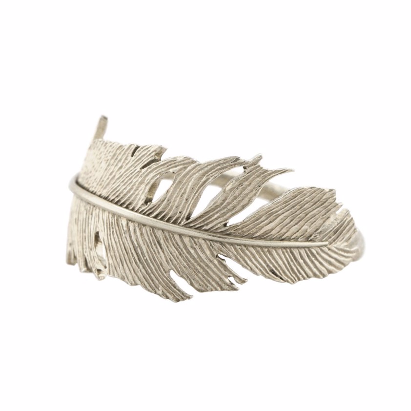 Wrapped Feather Ring