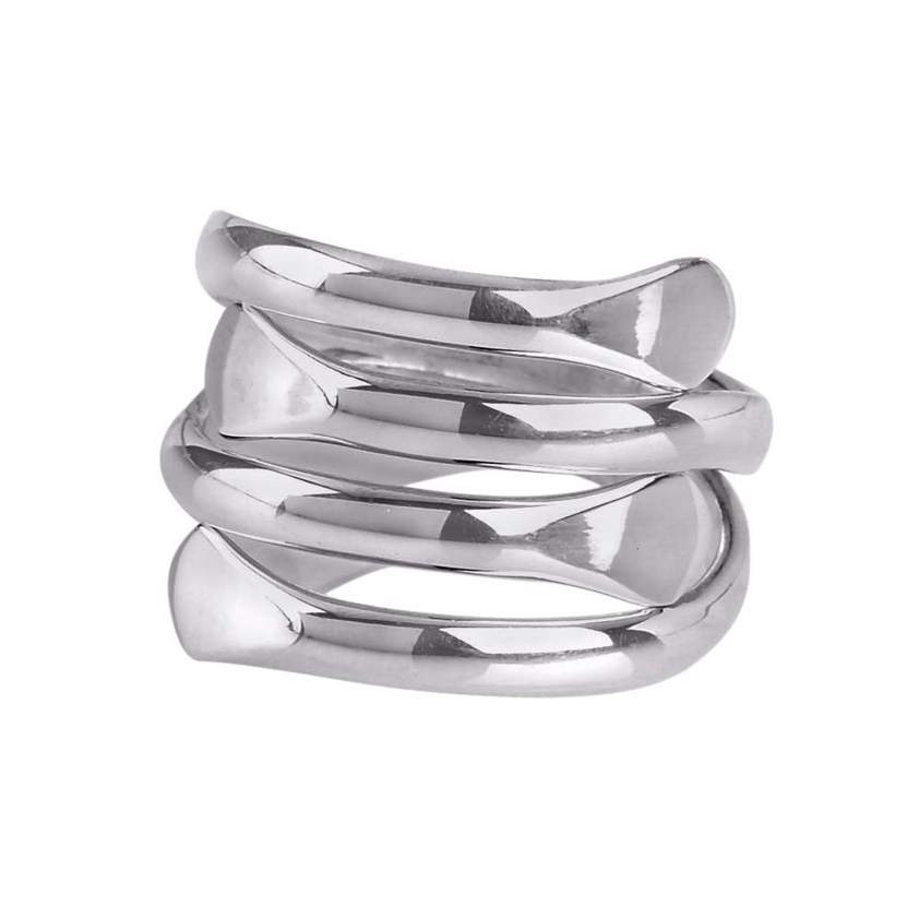 Two Bands Coiled Ring