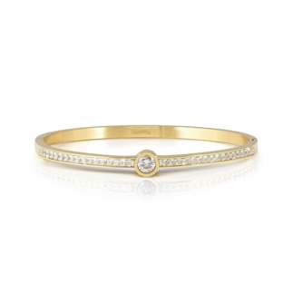 029519/20/21 Yellow Gold White CZ Bangle 029519/20/21 Yellow Gold White CZ Bangle