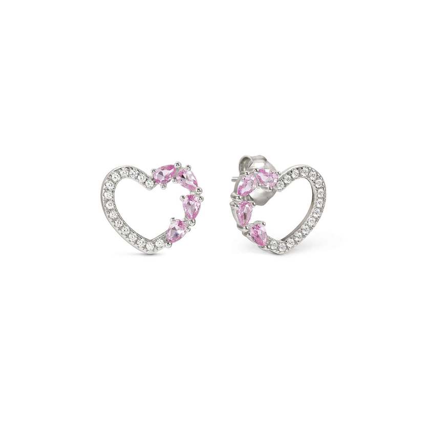 PINK 241903 Heart Earrings