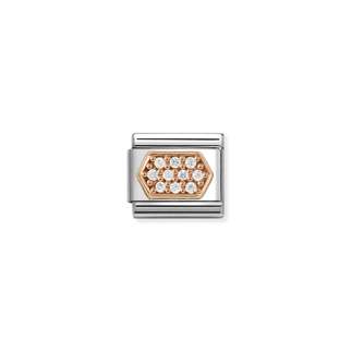 430312 03 White CZ Pave Hex