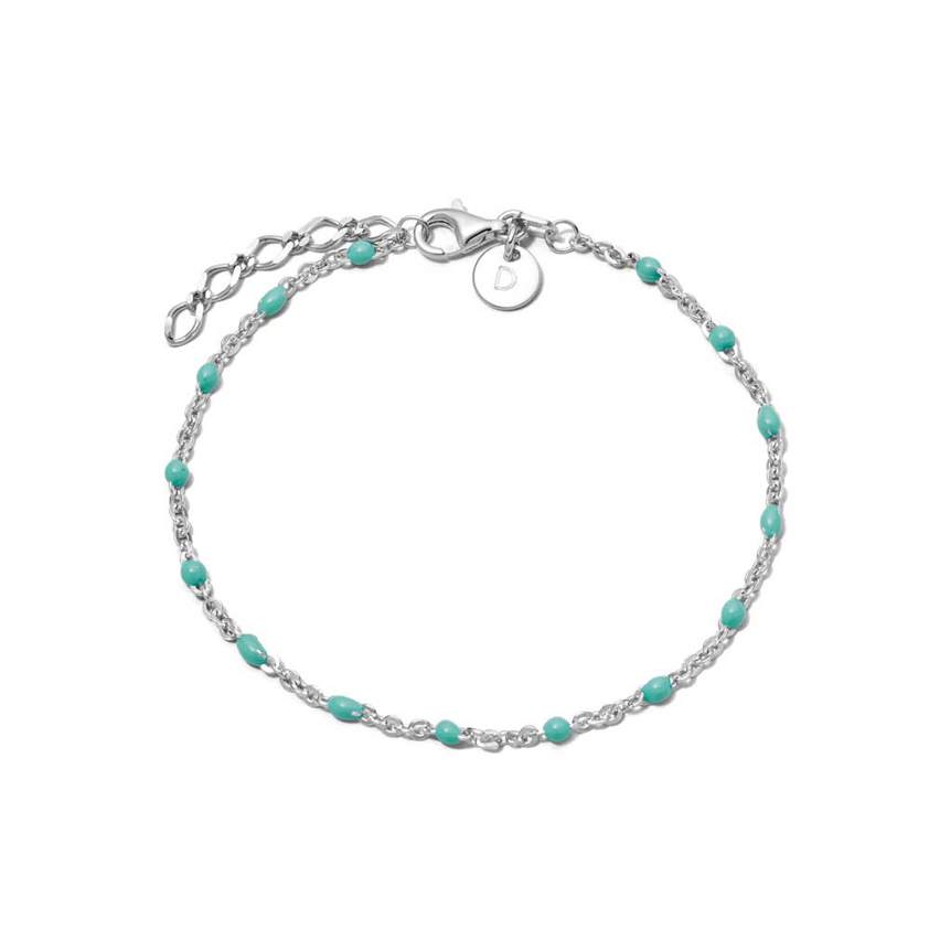 Sterling Silver Treasures Turquoise Beaded Bracelet