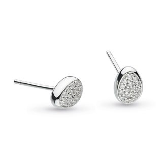 Coast Pebble Glisten Pavé Stud Earrings