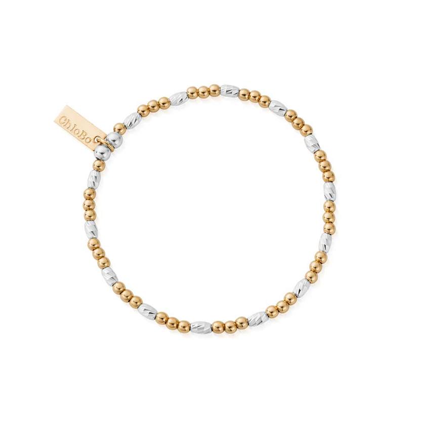 Yellow Gold Plated Dainty Sparkle Bracelet
