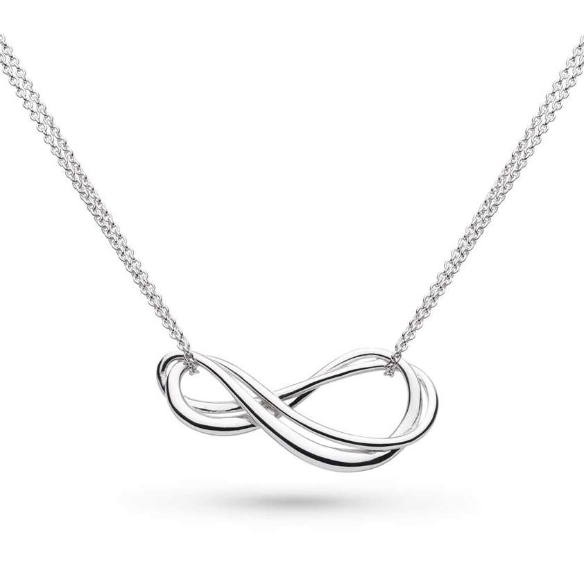 Infinity Double Chain 18" Necklace