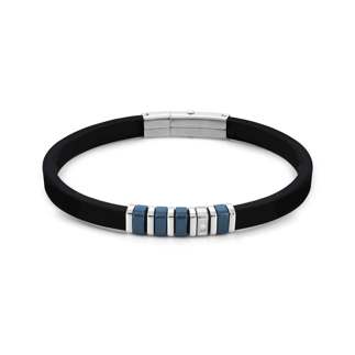 028804 16 City Bracelet White CZ Blue