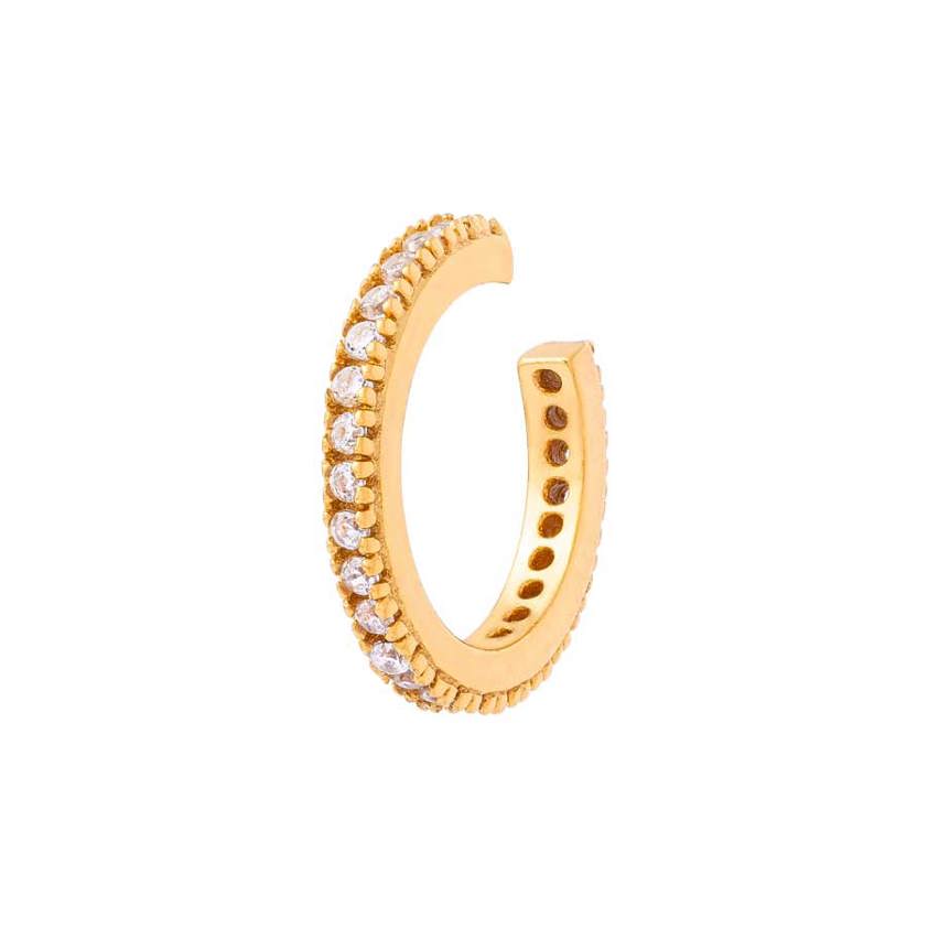 Yellow Gold Plated Sparkle Cuff