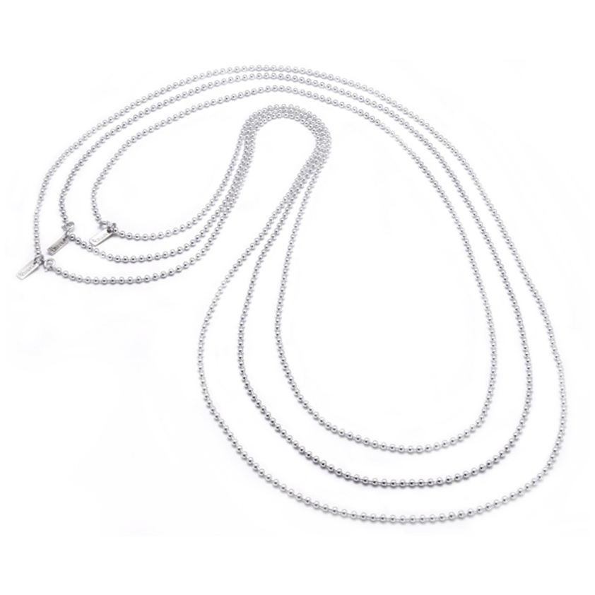 Iconic Silver 105cm Ball Chain