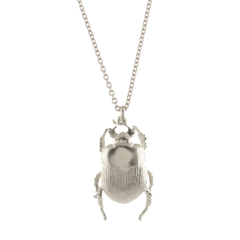 Sterling Silver Dor Beetle Necklace