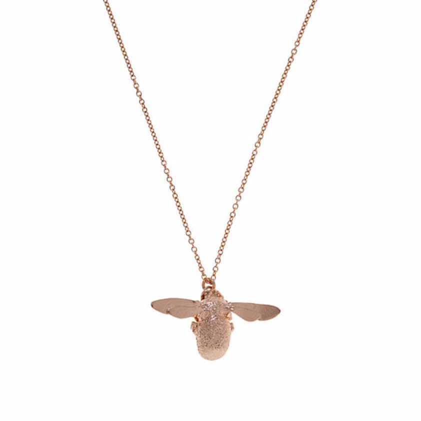 Rose Gold Vermeil Bumblebee Necklace