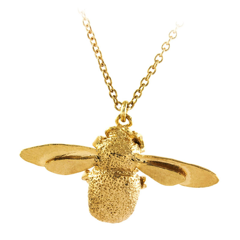 Yellow Gold Vermeil Bumblebee Necklace