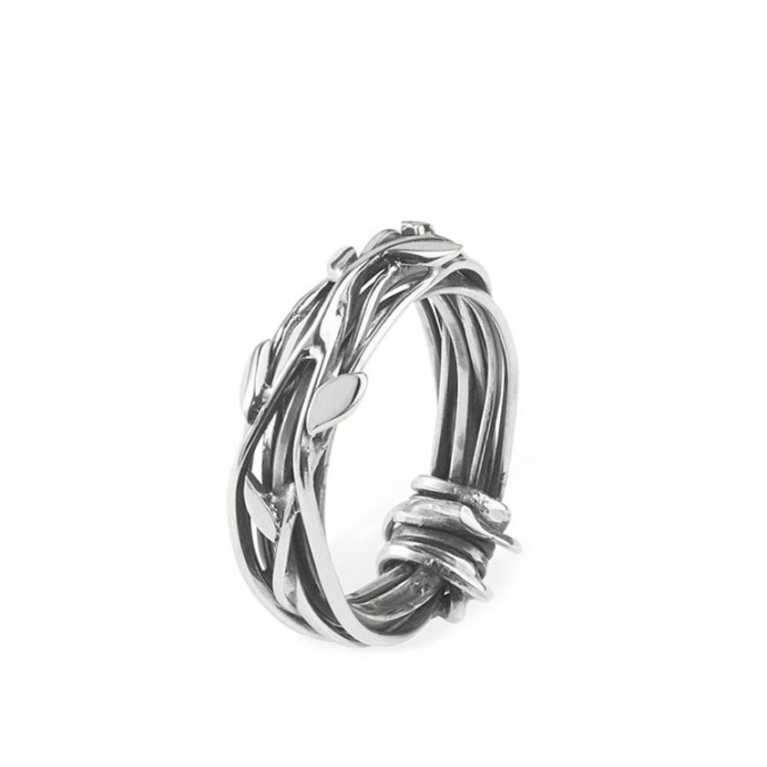 Entwined Leaf Ring