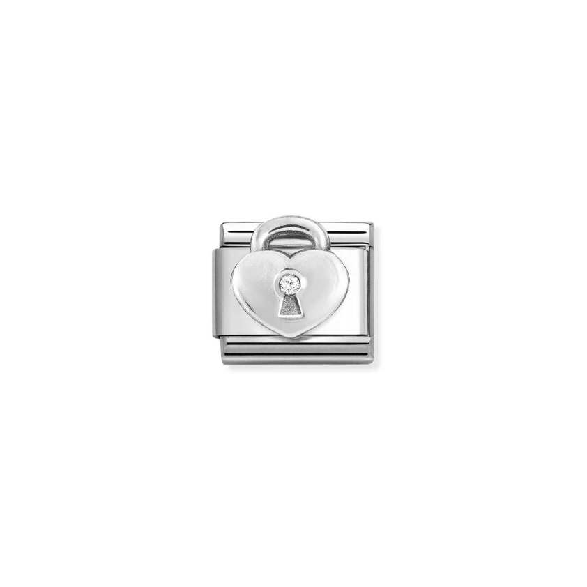 330311 19 Heart Padlock with CZ