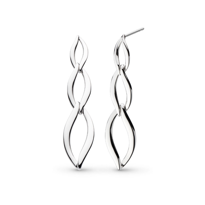 Entwine Trio Link Drop Earrings