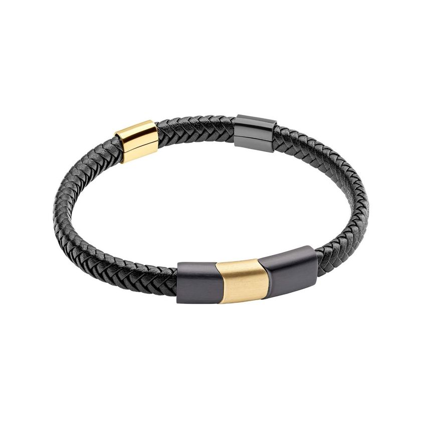 Black Leather Bracelet