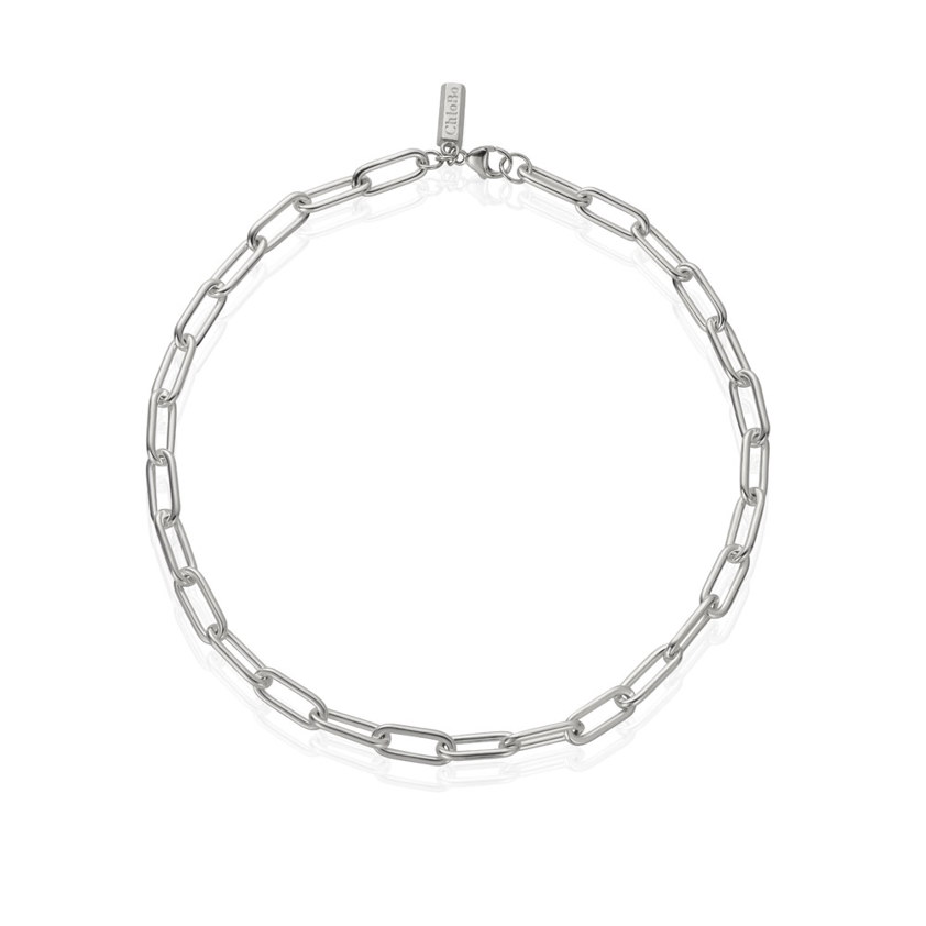 Couture Medium LK Lariat Necklace Silver