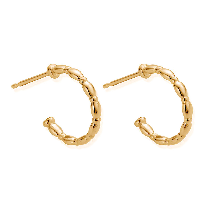 Gold Aura Hoop Earrings