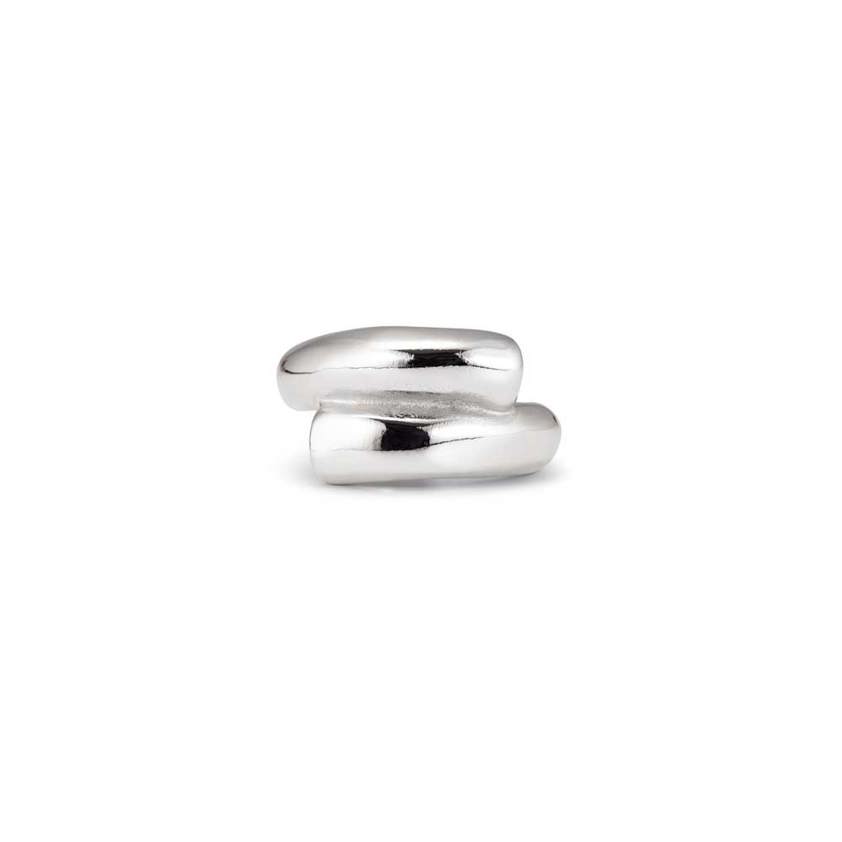 Silver Plated Crossed Legs Ring