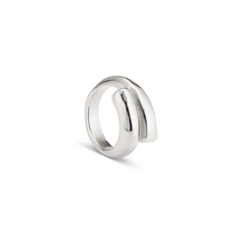 Silver Plated Crossed Legs Ring